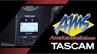 Tascam DRX Handheld Recorders  American Musical Supply [upl. by Cristie]