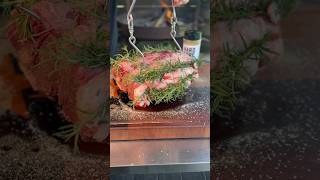 Ribeye Roast Hung Over Open Fire  Al Frugoni  Open Fire Meat Up [upl. by Alokin]