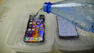 iPhone XS vs Samsung Galaxy S9 Sparkling Water Freeze Test  Which Will Survive [upl. by Nitfa456]