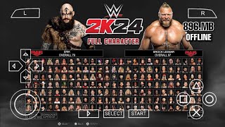 WWE PPSSPP Android mod 2k25  new update characters [upl. by Audry]