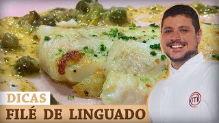 FILÉ DE LINGUADO AO MOLHO DE ALCAPARRAS com Raul Lemos  DICAS MASTERCHEF [upl. by Griggs]