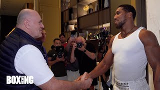 quotIm A Big Fanquot  Anthony Joshua amp John Fury Cross Paths [upl. by Femi]