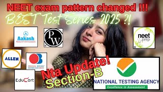 NEET 2025 Exam Pattern Changed 🚨 NEET 2025 😱 Latest Update  BEST TEST SERIES FOR NEET 2025  PW [upl. by Soni886]