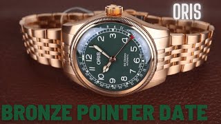 Full Bronze Oris Big Crown Pointer Date [upl. by Anaitsirc]