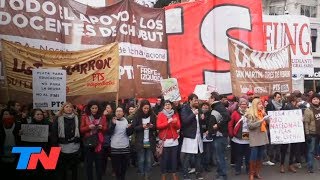 Paro nacional de maestros para respaldar el reclamo docente de Chubut [upl. by Marmion400]