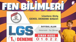 LGS 2023 ÖZDEBİR YAYINLARI 1 TÜRKİYE GENELİ DENEME 01822  FEN SORU ÇÖZÜMLERİ soruçözüm fen [upl. by Kinney188]