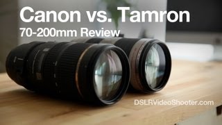 Canon VS Tamron 70200mm Lens Comparison and Review [upl. by Harl]