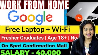 Google Recruitment Permanent Work From Home Jobs  Freshers  No Exam  No Fee  Direct Selection [upl. by Heyes60]