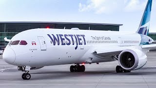 INAUGURAL TRANSATLANTIC FLIGHT WestJet 7879 Dreamliner Takeoff from Calgary Airport [upl. by Healey]