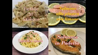 4 Piatti con il Salmone Pronti In Meno di 10 Minuti [upl. by Atteirneh455]