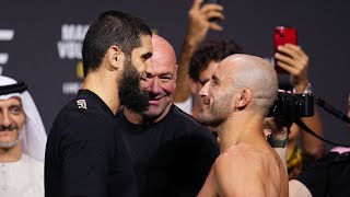 Encaradas da Pesagem  UFC 294 Makhachev x Volkanovski 2 [upl. by Anilem]