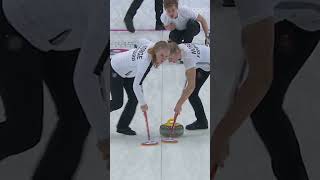 When your curling game is too strong 🔥 🇳🇴 Gangwon2024 [upl. by Einnaffit160]