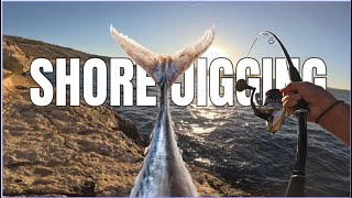 SHORE JIGGING  Why You SHOULD Fish AGAINST The Current  LIVE STRIKE [upl. by Kaela524]