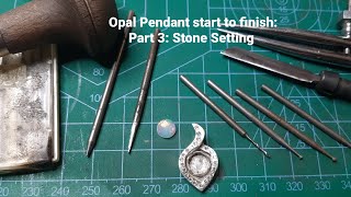 Making an opal pendant part 2 [upl. by Ninos]