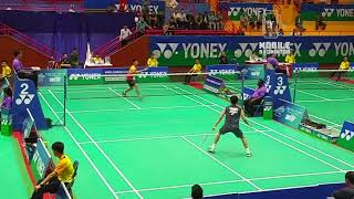 Momota vs Loh Kean Yew Battle of World CHAMPIONS [upl. by Naujek]