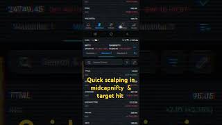 target hit in midcapnifty trading stockmarket marketcrash trendingshorts option trading [upl. by Yasmar261]