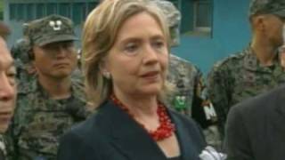 Secretary Clinton Visits the DMZ [upl. by Haidabej]