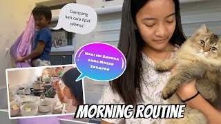 Morning Routine Keluarga Zara  Sakura Masak buat Sarapan  Kenzo Rapiin Selimut [upl. by Otila]