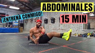 Rutina express de abdominales en casa 15 MIN define tus ABS [upl. by Mikahs379]