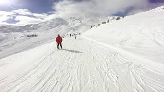 Skiing Courchevel 1850 Chenus [upl. by Eerak]