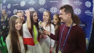 Eurowizja Junior 2018 Roksana Węgiel w pierwszym wywiadzie po wygranej [upl. by Anitram]