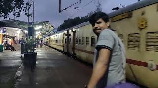 16511 Kannur express departing from Kabaka puttur railway station indianrailways bharath [upl. by Chanda]