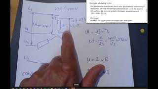 Berekening van het opgenomen vermogen bij een driefasen sterschakeling [upl. by Monro]