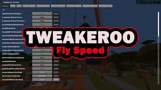 Tweakeroo Fly Speed  Minecraft faster creative flying and freecam [upl. by Ennaeilsel]