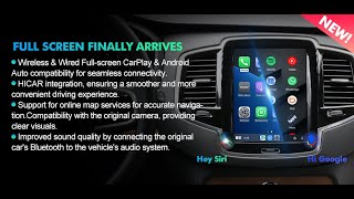 Support Full screen Android auto amp Carplay amp HiCar  NEW VERION VOLVO MODULE INSTALL [upl. by Marlea869]