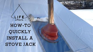 How To Install A Canvas Tent Stove Jack Flashing Kit  Life inTents [upl. by Mathias]