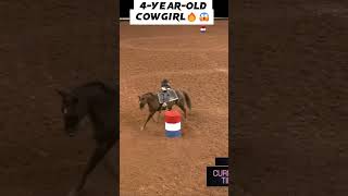 4Year Old Little Girl Barrel racer🔥😲🥶 [upl. by Elberfeld]