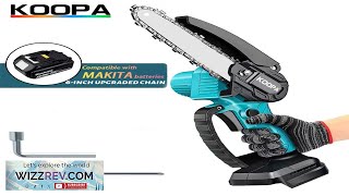 Mini Chainsaw for Makita 18v No Battery Woodworking with Small Handheld Electric Review [upl. by Assirahs]