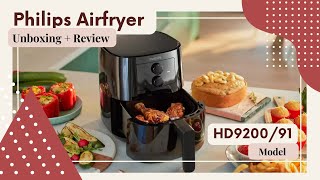 Unboxing  Review Philips Essential Airfryer HD9200 [upl. by Rofotsirk]