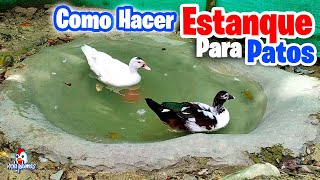 Como hacer un Estanque para Patos o Gansos [upl. by Htebsle926]