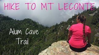 Alum Cave Trail to Mt Leconte in August  Hiking Trail in Great Smoky Mountains National Park [upl. by Sergias336]