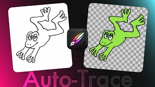 Vectornator Auto Trace How to Turn Procreate Drawings To Vector Graphics SVG [upl. by Darrick716]