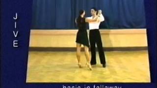 Jive dance steps 01 Basic in fallaway [upl. by Tterraj]