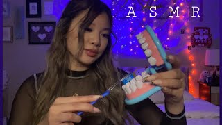 ASMR  Dental Visit Roleplay🦷🪥 brushing flossing scraping [upl. by Alian]