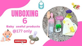 Baby useful products baby teetherbaby fruitnibblerbaby bibbabyfeederbaby brushmeeshohaul [upl. by Ayotac]