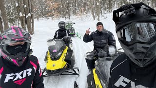 First ride of the year Michigan Snowmobiling [upl. by Ib89]