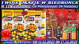 𝐁𝐈𝐄𝐃𝐑𝐎𝐍𝐊𝐀🐞Nowa Gazetka Promocyjna Od poniedziałku 11122023 W Tym Tygodniu Twoje Okazje w Biedronce [upl. by Laniger708]