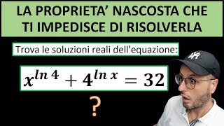 Proprietà nascosta dei logaritmi ti impedisce di risolvere questa equazione  Algebra olimpionica [upl. by Ocer]