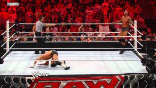 Raw  Randy Orton vs Dolph Ziggler [upl. by Llebana]