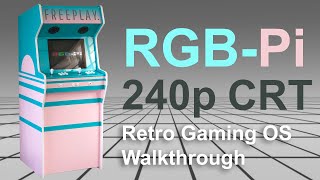 RGBPi Retro Gaming System for CRT emulation  Operating System  Menus  Arcade play  Make it So [upl. by Anivlem489]