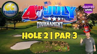 Master QR Hole 2  Par 3 HIO  4th of July Tournament Golf Clash Guide [upl. by Ical947]