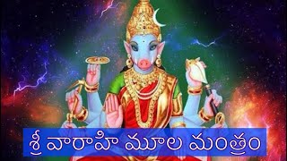 Powerful Sri Varahi Moola Mantra 21 times chanting lyrics in Telugu  శ్రీ వారాహి మూల మంత్రం [upl. by Trab]