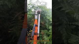 نحوه قرار دادن لوله کات اوت به سرخط Installation of cutout fuse tube to 20 kV overhead line [upl. by Peedus]