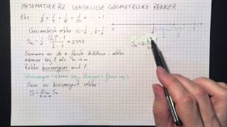 Matematikk R2 Uendelige geometriske rekker [upl. by Ahsitniuq]