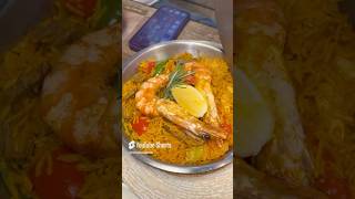 Seafood Paella 🦀🍤 seafood food foodenthusiast foodadventures foodie yummy foodlover [upl. by Nylhsa]