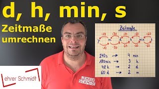 Maßeinheiten umrechnen  Zeitmaße y m d h min s  Lehrerschmidt [upl. by Scoter542]